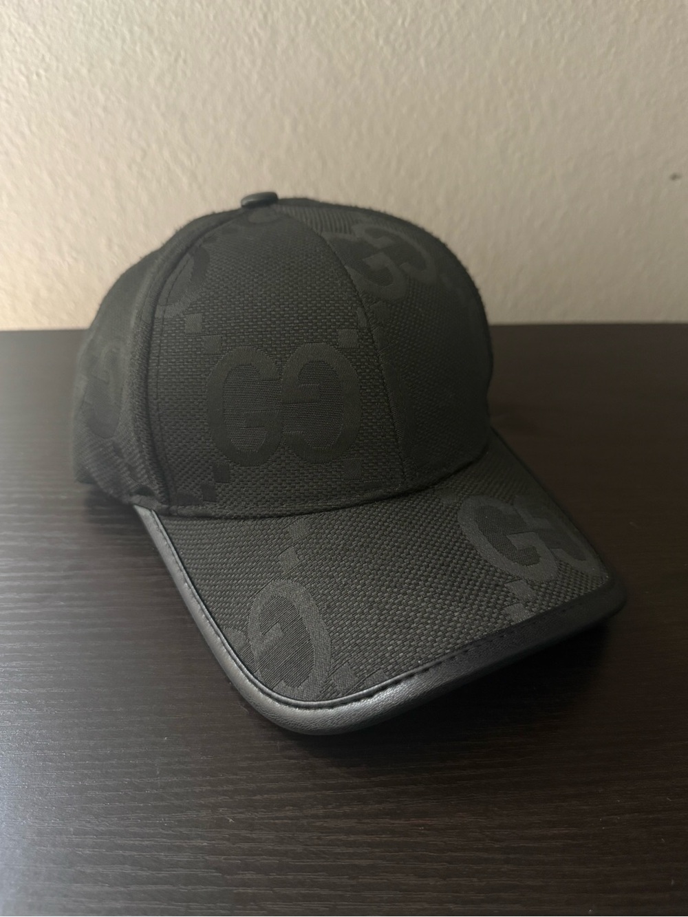 GUCCI JUMBO JACQUARD GG MONOGRAM NYLON MESH CAP MENS